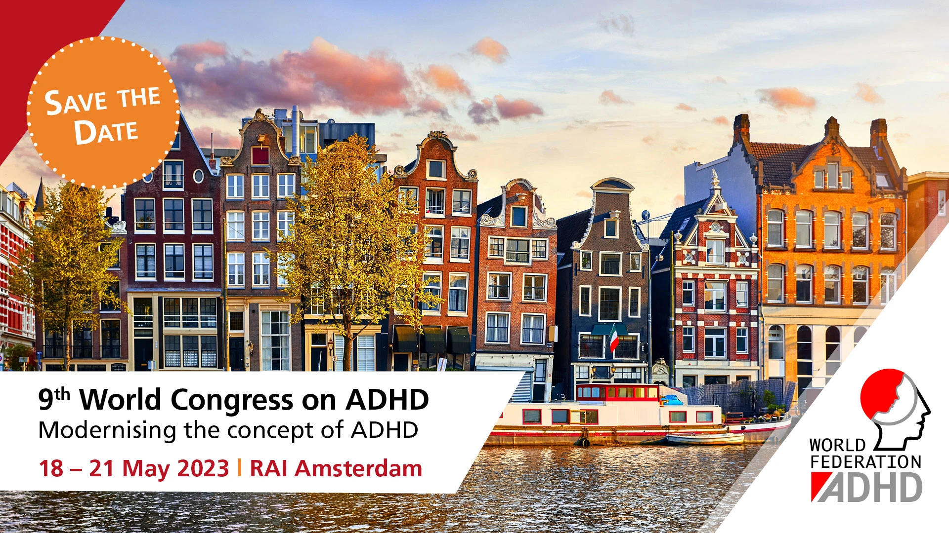 9th World Congress on ADHD, 18 - 21 May 2023 in Amsterdam, The Netherlands